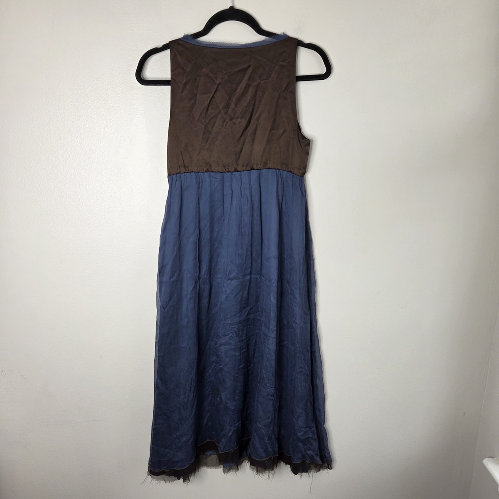 Wyeth By Todd Magill Spring/Summer Silk Midi Dress - Picture 7 of 10